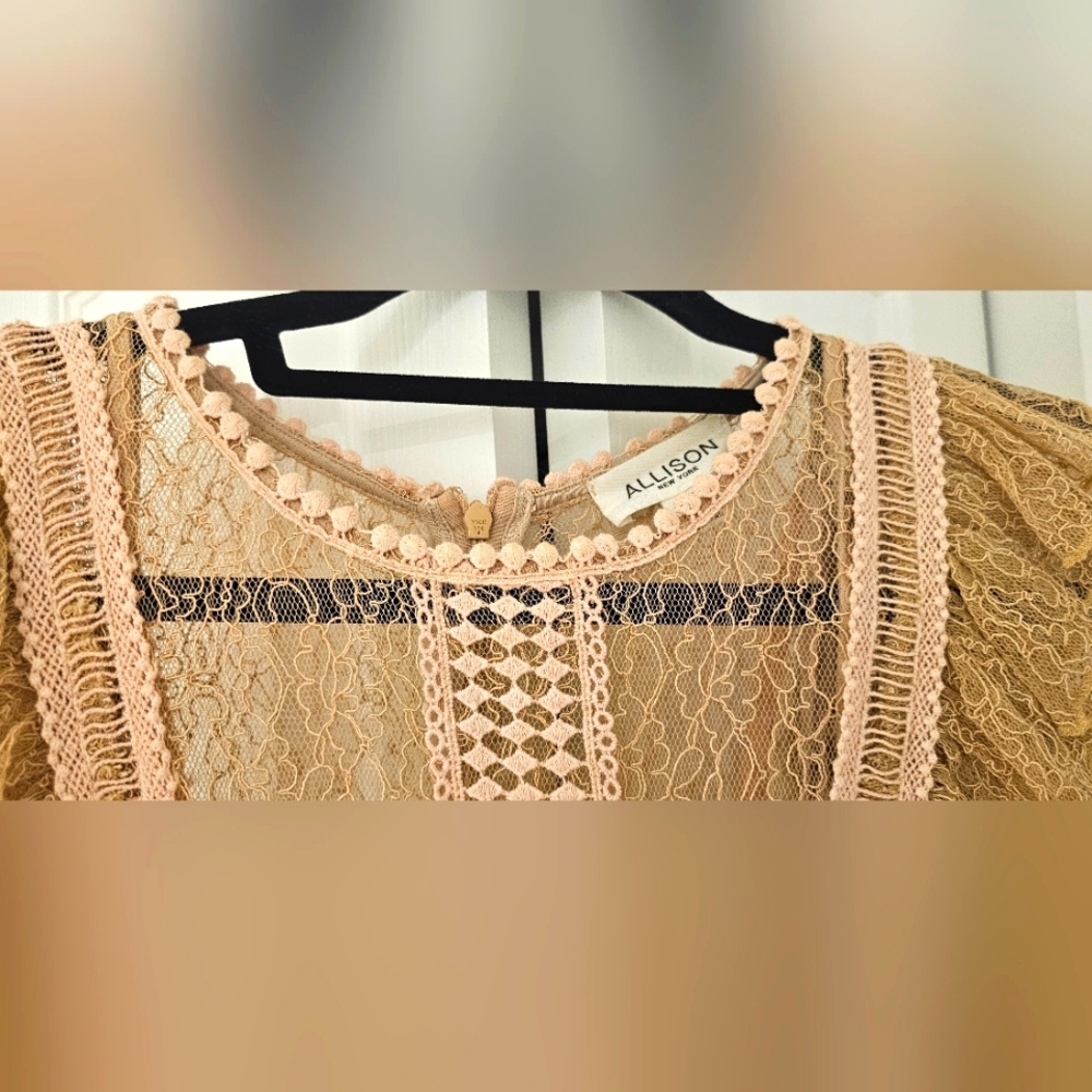 ALLISON NEW YORK LACE DRESS SIZE MEDIUM - Picture 7 of 8